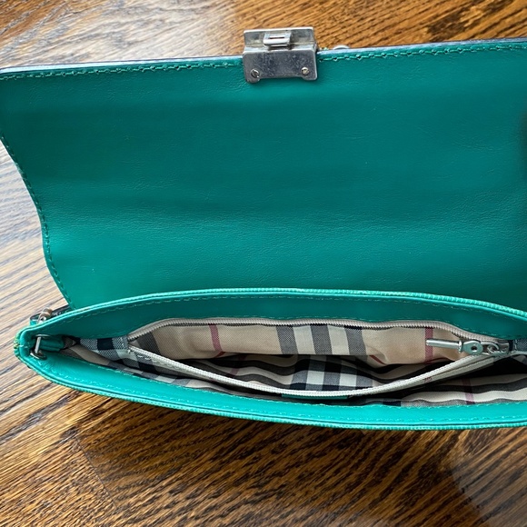 Authentic Burberry Clutch - Green - Picture 14 of 16